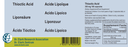 Thioctic Acid (Lipoic Acid), 350 mg 100 capsules