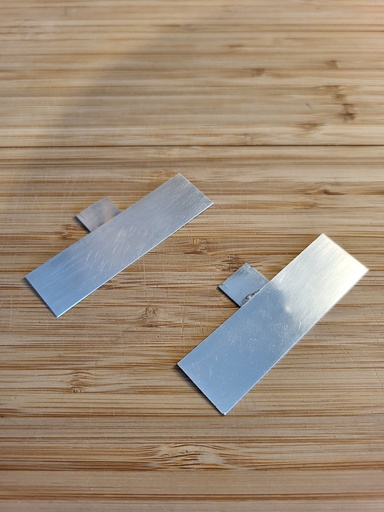 [SILVER_PLATES] Silver Smart Generatore di Argente Colloidale: Fili d`Argento di Ricambio, 2 pzi
