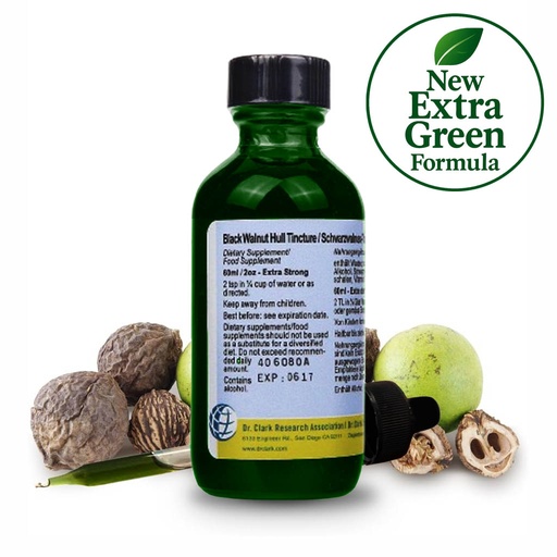 [BE4142D] Tintura de Nogal Negro, extra fuerte, 2 oz (60 ml)