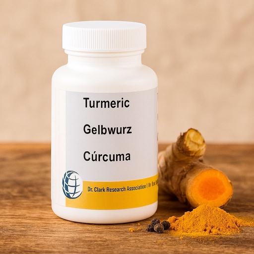 [TUR120] Gelbwurz (Curcuma, Turmeric), 600 mg 120 Kapseln